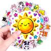 50 Cartoon Animal Cute Stickers Cute Shining Food Decorative Stickers Waterproof Stickers Fun Food