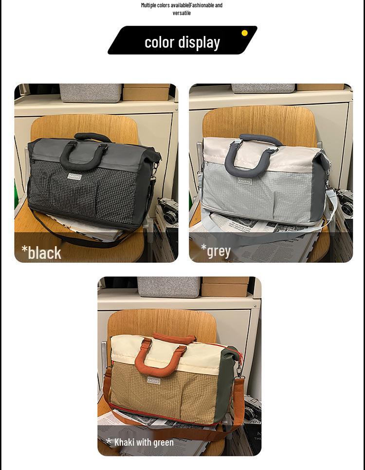 Erweiterbare Leichte Reisetasche mit Nass-/Trocken-Trennung & Großem Fassungsvermögen - Faltbare Sport-, Fitness- & Yogatasche