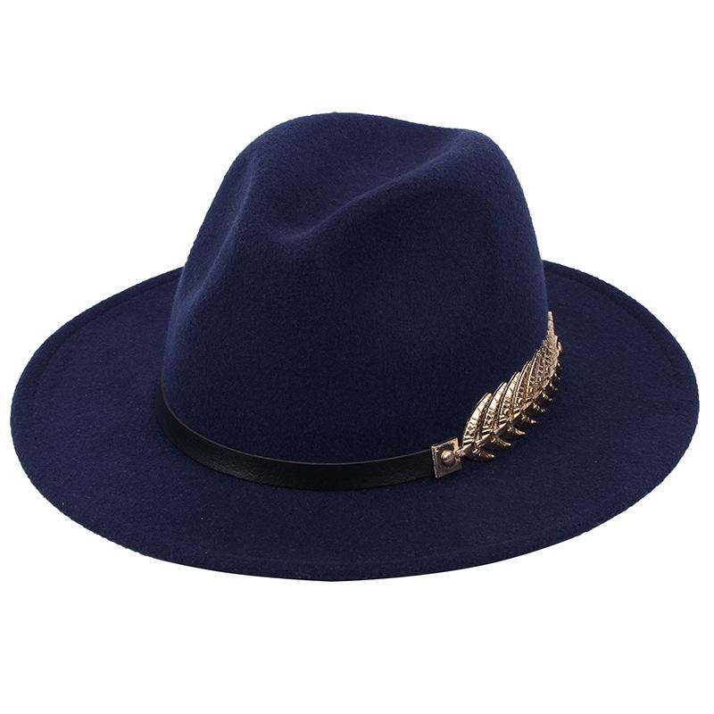 British Style Felt Fedora Hat For Men Women Imitation Woolen Gentleman Wedding Party Jazz Hat