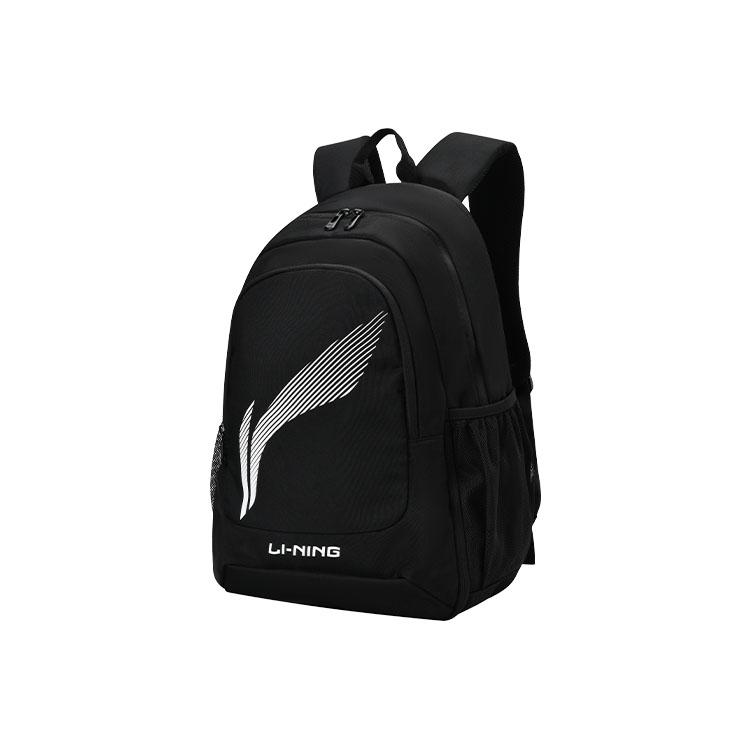 Li Ning Polyester Backpack Regular Unisex Black ABSU401-1