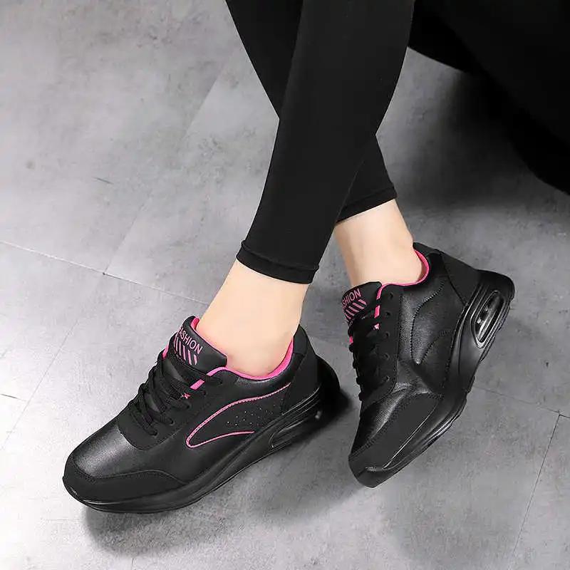 Platform Demi-season Women's Sneakers With High Top Women's Vintage Shoes Ankle Boots Women Sport Sporty Pie Sneakersy
