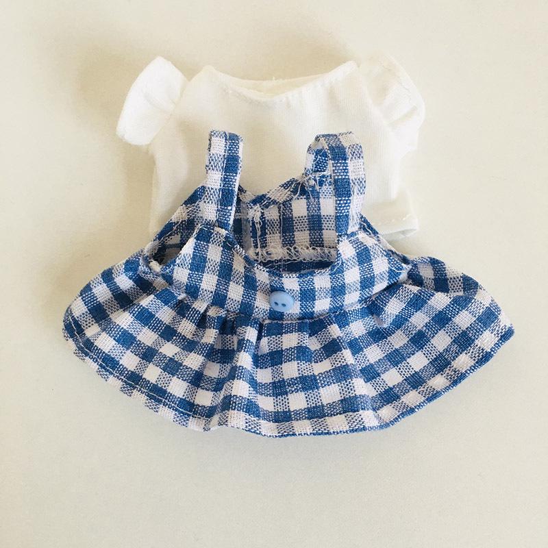 בגדי בובת קטיפה ויניל חמודה 17 ס"מ קופסה עיוורת - תליון LaBuBu שמלת אביזרים