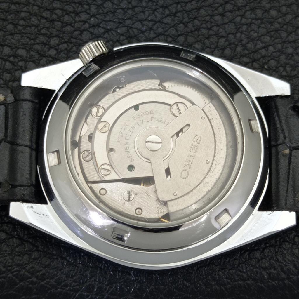 JAPAN VINTAGE REFURBISHED SEIKO 5 AUTOMATIC 6309A MENS SILVER WATCH A441100-4 Sk-a441100