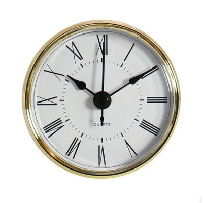 Quartz Clock Insert Round Movement Gold