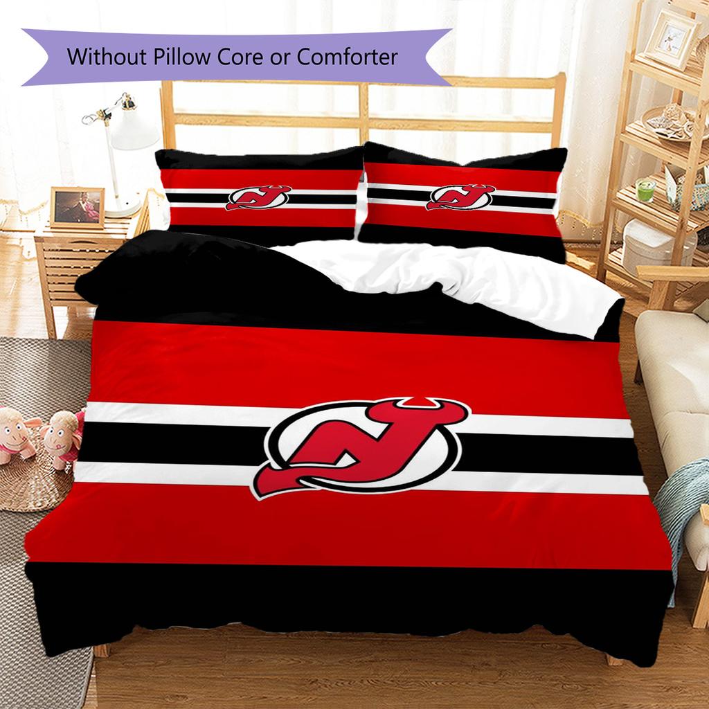 New Jersey Devil Pattern Bedding Set Quilt Cover Pillowcase Home Decor Gift (1 * duvet cover + 2 * pillowcase, without core)