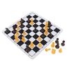 Chessmen with 1.89in King Plastic Chess Pieces with Chessboard for Adults Kids Party Supplies Brown and Yellow
