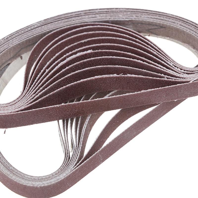 10Pcs Sanding Belt Belts For Sander Power Tool 40,60,80,100,120,180,320 Grit