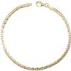 Bracelet Or Jaune Véritable - Maille Haricot - L'ATELIER D'AZUR - Femme
