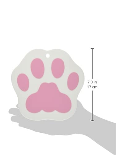 Onishi Ken Seihan White Paw Print Silicone Trivet ASC-1401 180 x 175 x 3.5mm