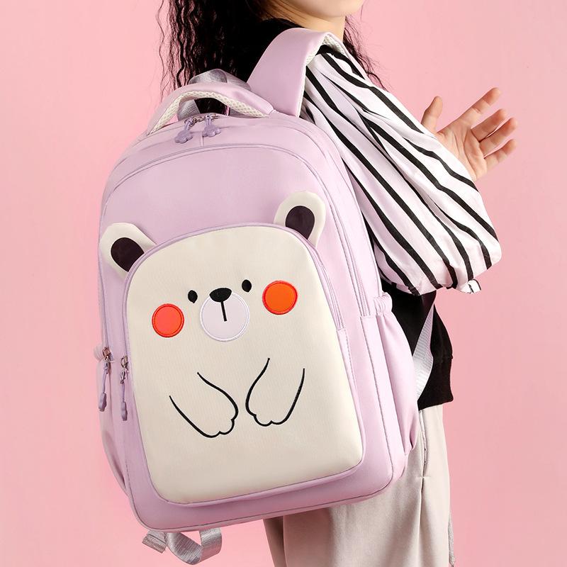 Children's school bag backpack Cartoon lightweight fashion large capacity tutoring bag Girls primary school bag