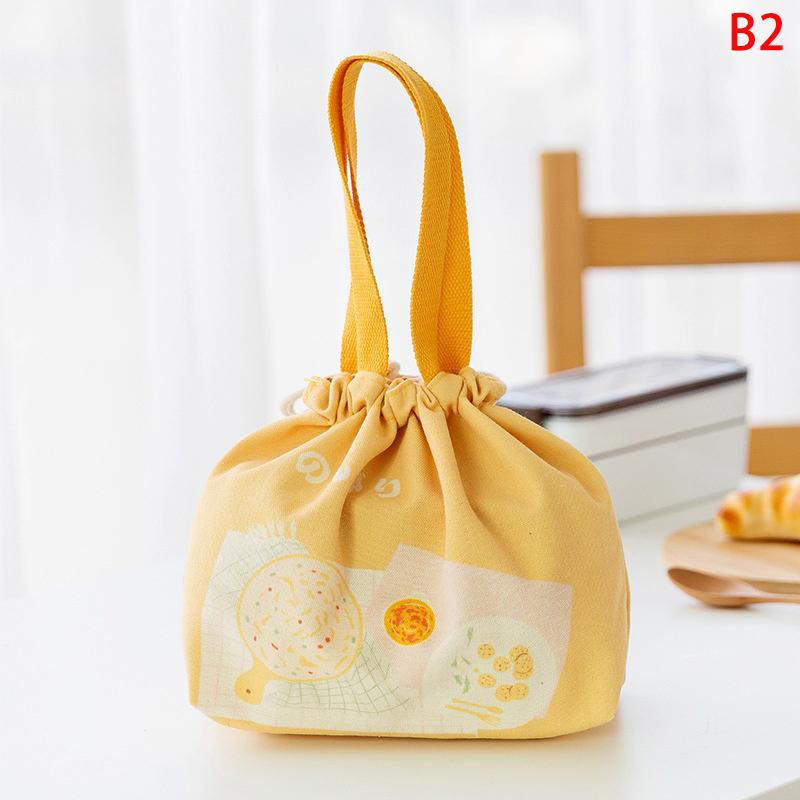 

Japanese Lunch Bag Convenient Portable Canvas Bag Large Capacity Thickened Thermal Insulation Lunch Box Bag