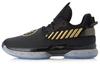 WOW 7 Slip Resistant Abrasion Resistant Low Top Basketball Shoes Men's Black Gold ABAN079-7