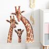 Cartoon Giraffe Family Wall Sticker Nakleyka for Kids Bedroom Nursery Bedroom Detskaya Entrance Hall Decor Decoration
