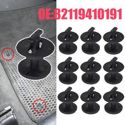 10ks Autokobercová podlahová rohož Svorky Svorky Twist Lock Nýt 82119410191 Pro BMW řady 5 E34 1988–1995
