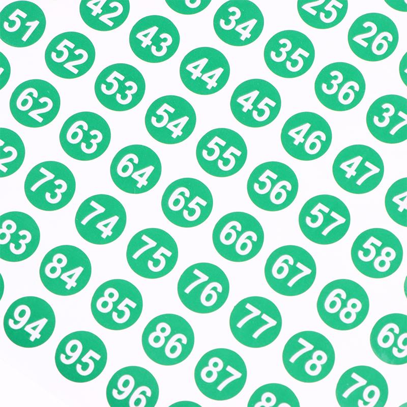 5 Sheets Number Stickers 1-100 Label Number Sticker For Diy Craft Nail Polish Glue Bottle Scrapbooking Diary Stationery