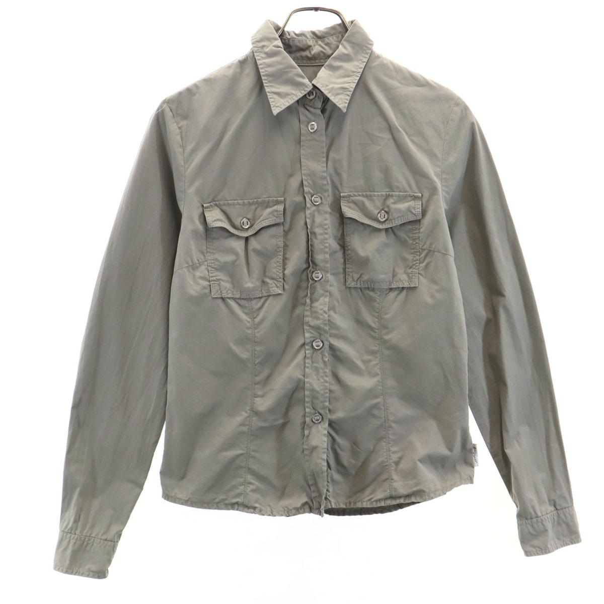 

MONCLER Made in Hungary Long sleeve Cotton shirt S beige Women Used