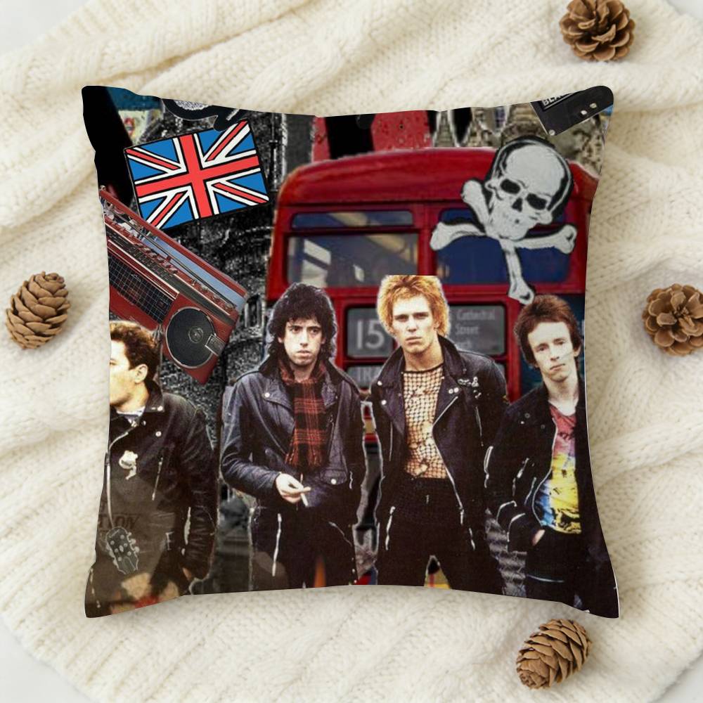 The CClash London Calling Doublesided Printed Square Decorative Cushion Cover for Sofa Living Room Home Decor