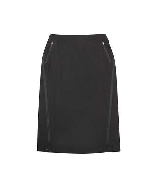 SPORTS ILLUSTRATED Woven Midi Skirt (Black)