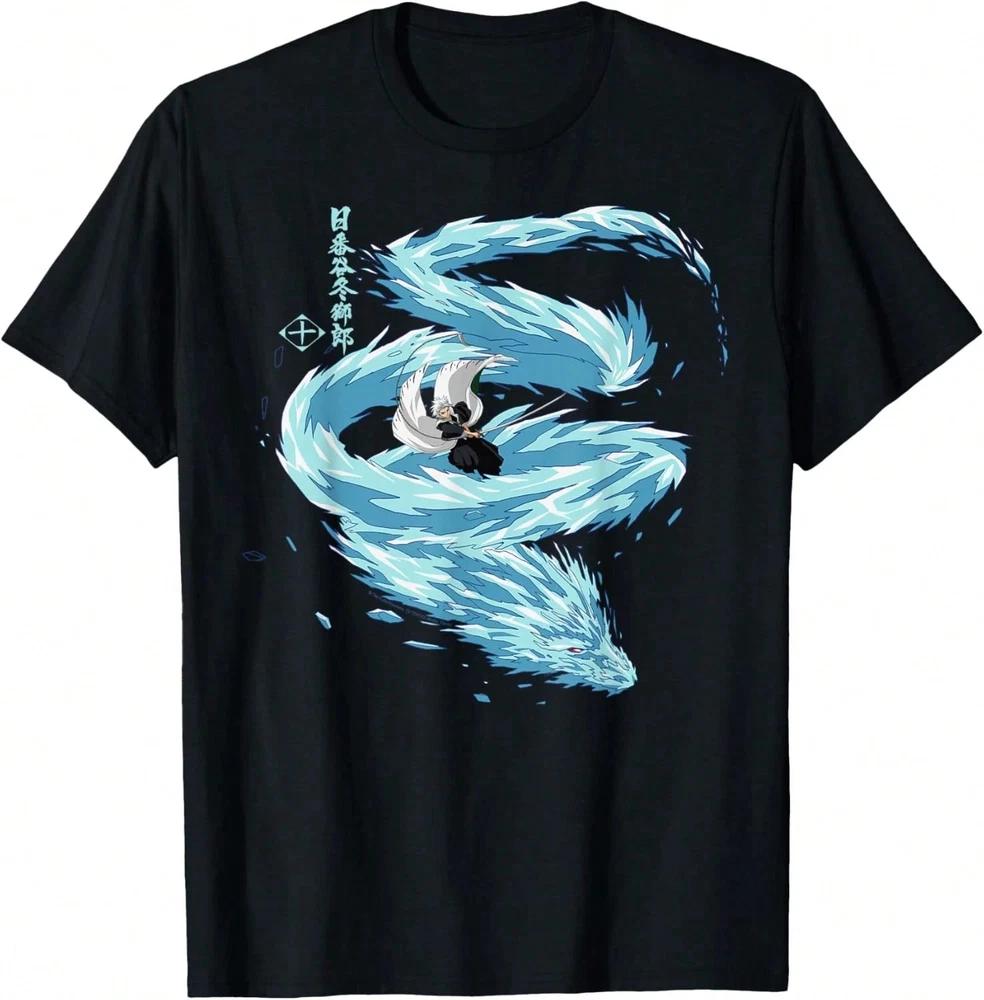 Final Season Bleach Toshiro Hitsugaya Dragon Anime Unisexga Japanese TShirt Unisex S