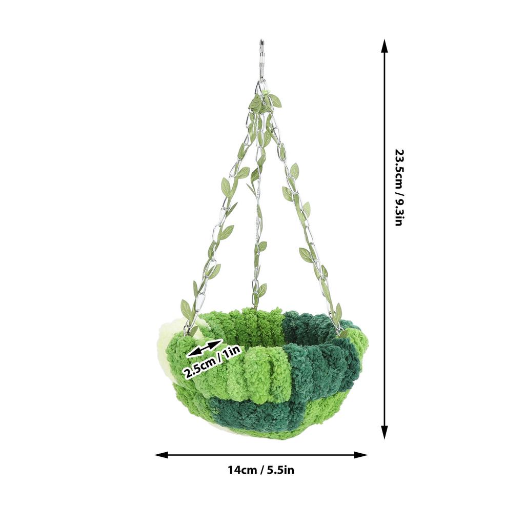 Bird Cage Hammock Parrot Hammock Bed Comfortable Soft Coral Fleece Hanging Bird Sleeping Nest for Cage Green Parrot Hammock Bed