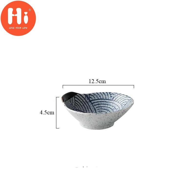 Hi Japanese Style Ceramic Rice Bowl Ramen Bowl Salad Noodle Soup Bowl Restaurant Steak Plate Kitchen Tableware Home Decoration