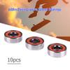 10pcs 608rs Wheel Bearings High Hardness Roller Skate Wheel Bearing Steel Sliding Bearing Deep Groove for Skateboard Scooter Car