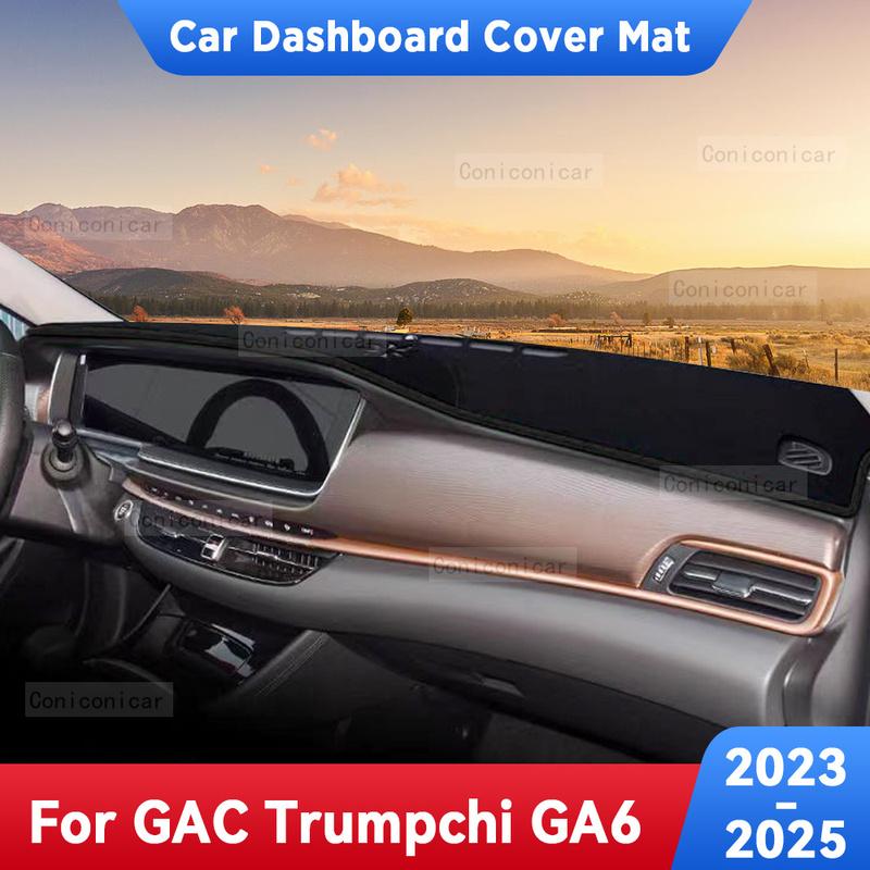 For GAC Trumpchi GA6 -2025 Car Dashboard Avoid Light Pad trument Platform Desk Cover Mats Carpets Anti-UV Accessories