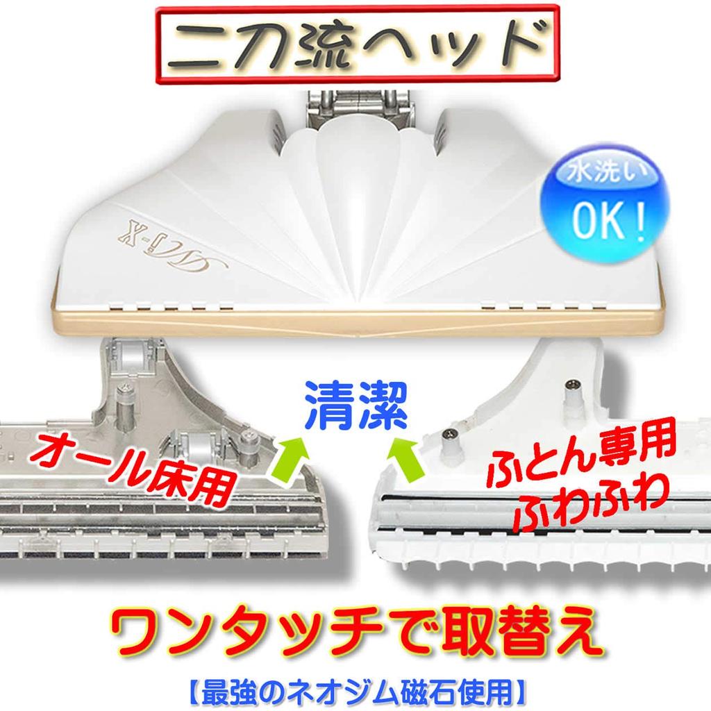 New Sense Vacuum Cleaner Head Resistant Reinforced Pearl White for All for Easily Sucks Up Fine Replaceable Head MJ-X (impact Type) Floors, Futons,