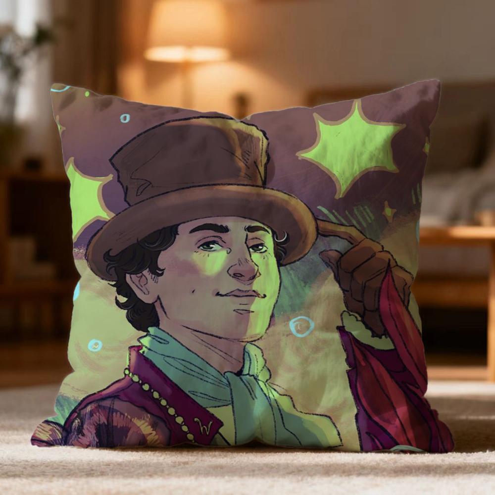 Hot WWonkaed Cushion Cover Soft Washable Pillow Case Multi-Scene for Couch Bed Travel Office Use