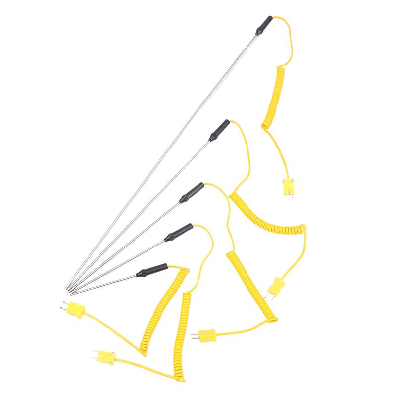 -50C Bis 1200C K-Typ Thermoelement Sensor Stecker 100/150/200/300/500Mm Fühler Sensor Mit Drahtkabel Temperaturregler