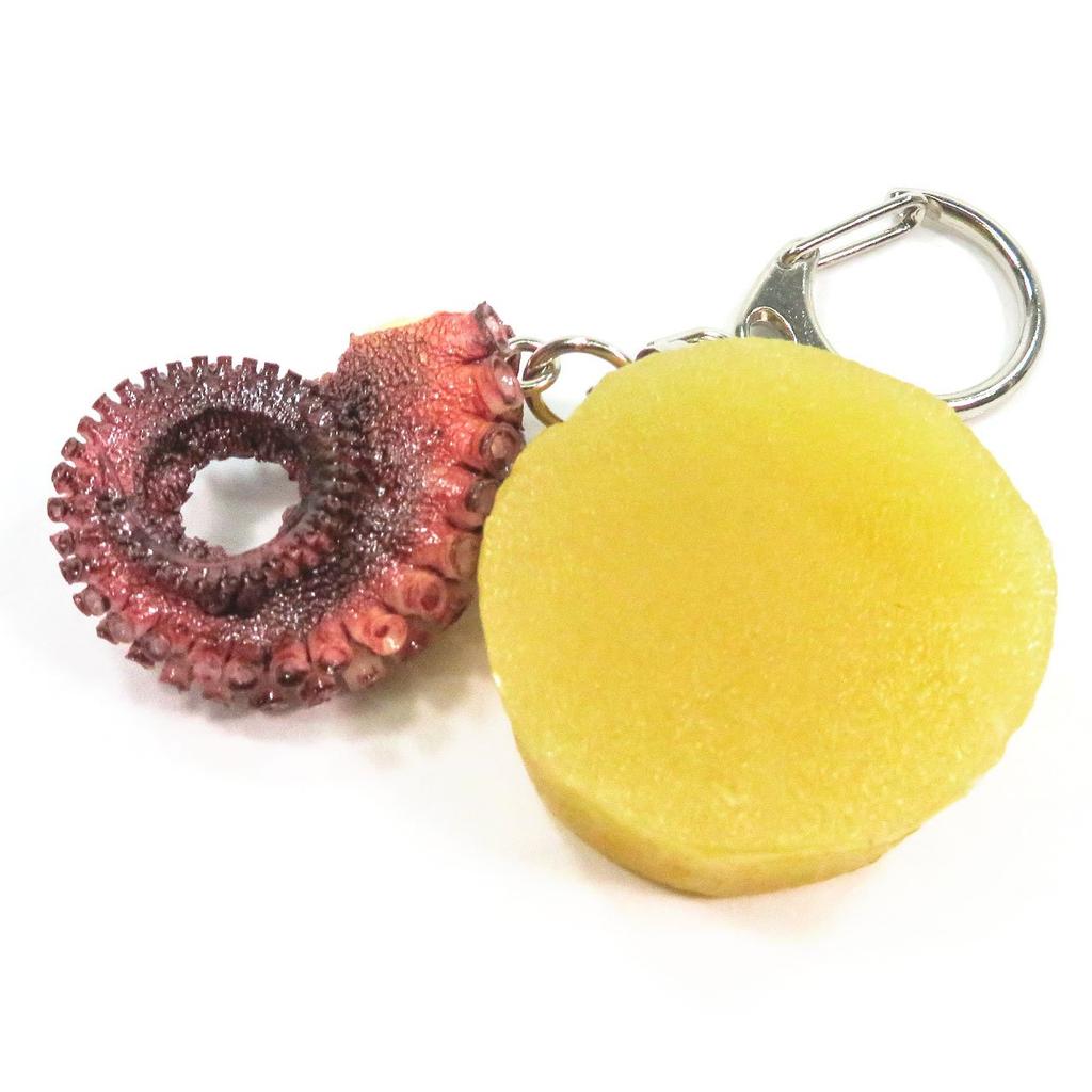 Food replica Oden C and that looks like you could eat it 193OK keychain (radish octopus)
