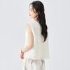 TERRE BLEUE Women's New Chinese Style Loose Sleeveless Vest