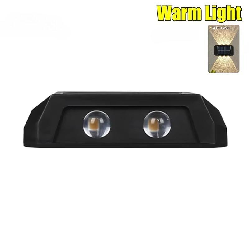 

Солнечный настенный светильник IP65 водонепроницаемый светодиодный безопасный светильник вверх вниз освещение простая установка на открытом воздухе патио двор сад улица ландшафтный декор