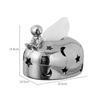 Elegant Silver Electroplated Sturdy Resin Tissue Holder Enhancing Living Room or Office Ambiances Decoration Use