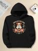 English Bulldog MOM with Laurel Branches JPH-9 Plus Size Unisex Hooded Sweatshirt, PLUS SIZE