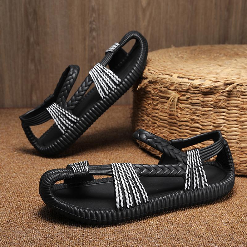 Fashion manual Soft Bottom Men Shoes Indoor Heeled Shiatsu Cheap Liquidation Sandals Flat Eva Sole Slippers Living Room Flip Flops
