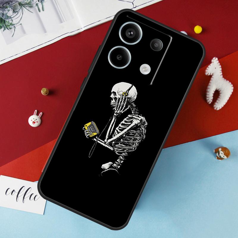 Aesthetics Skeleton Case For Xiaomi Redmi Note 13 Pro 14 12 11 10 15 Pro Plus Redmi 10C 12C 13C 14C 15C 15 Cover