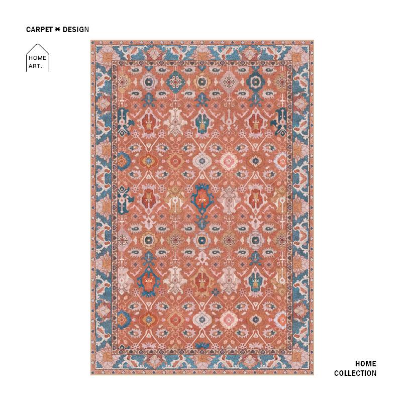 European Vintage Carpet Non-slip Ethnic Rugs for Living Room Bedroom Large Area Lounge Rug Home Decoration