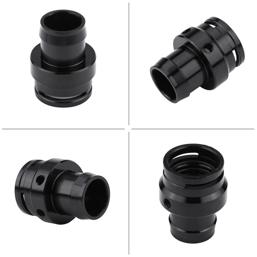Boost Tap Vacuum Sensor Adapter, High Performance Aluminum Alloy Engine Source Connector for 2.0T FSI Vehicles Black