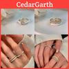 Bague Exquise Réglable en Forme de Cœur pour Femmes avec Design Coréen Élégant Idéale pour Offrir