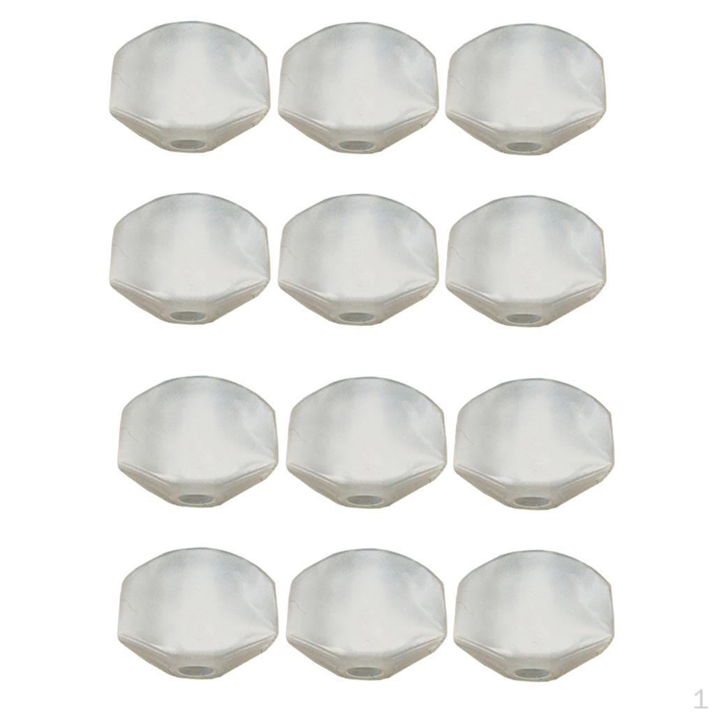 

12 шт. Колковая механика квадратной формы для фолк-гитары, замена, белые