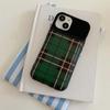 Thickened Air Cushion Soft Silicone Green Checkered Back Cover For iPhone 14 13 12 11 Pro Max Shockproof Splicing Phone Case New