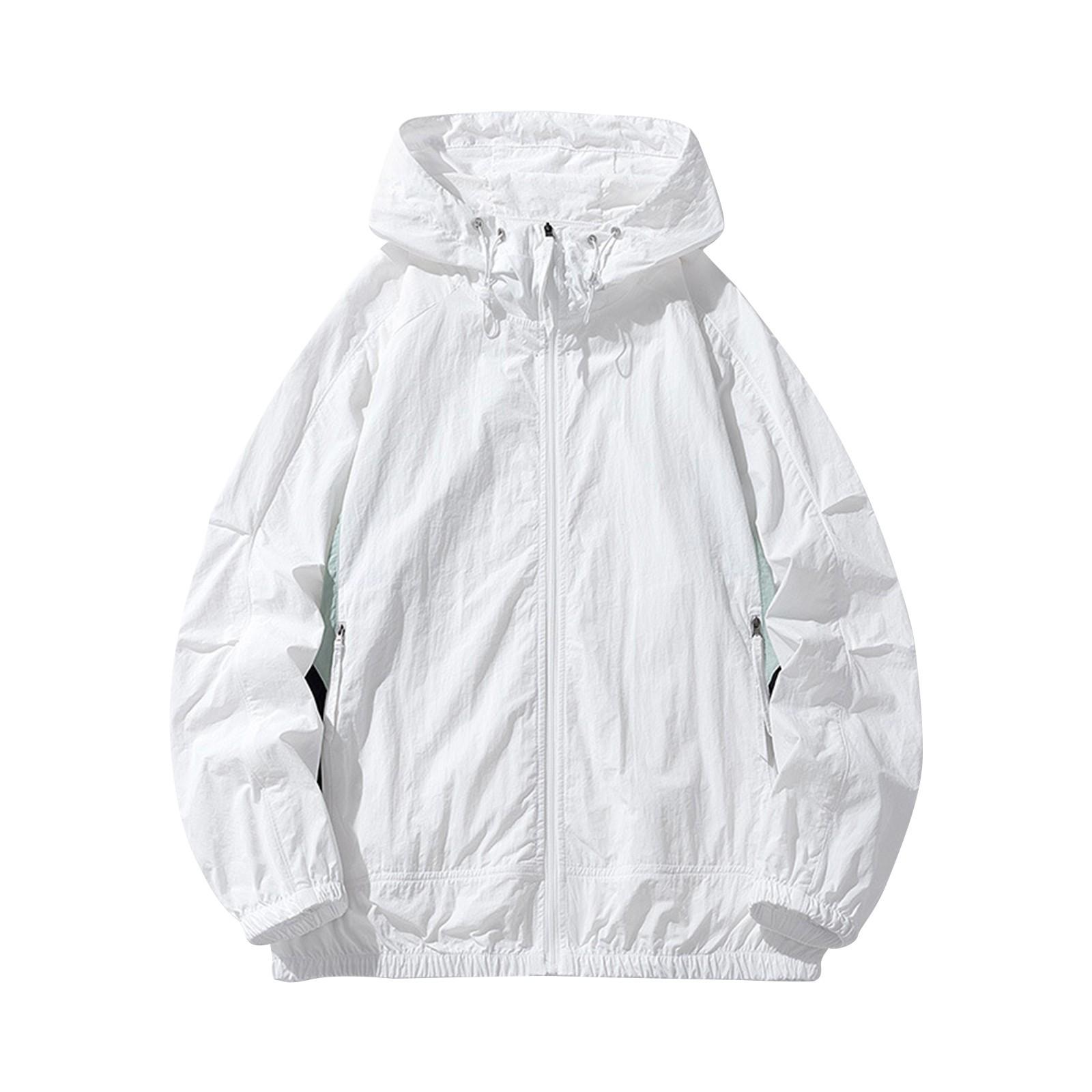 

Men s And Women s Sun Clothing, Same Summer Sports Outdoor Light Breathable Anti-ultraviolet Sun-shading Skin Clothing XXXL білий