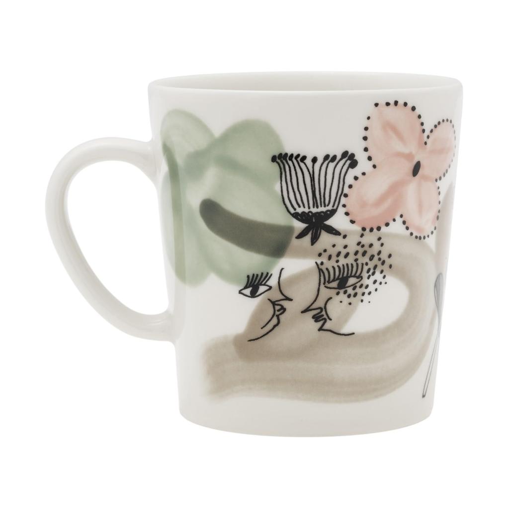 Arabia Kukkamer 1075619 [Officially Imported] Mug, Green, 0.3L,