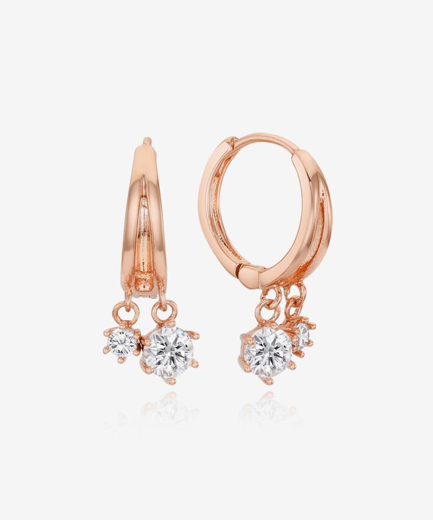 St.Scott London Two-Drop One-Touch Earrings / Stj-Eb1739