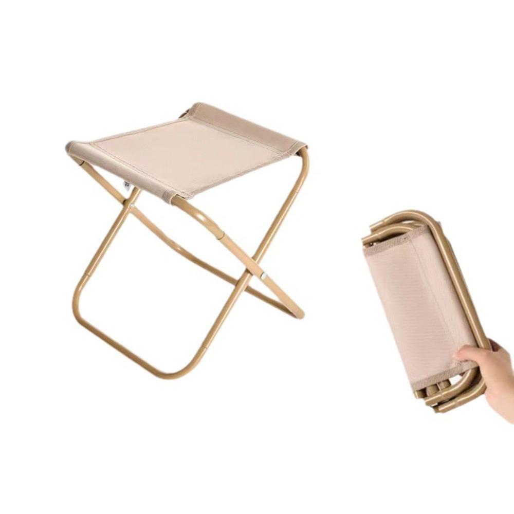 

Khaki Mini Outdoor Chair Ultra Light Fishing Chair Stool Small Folding Stool Travel extra large