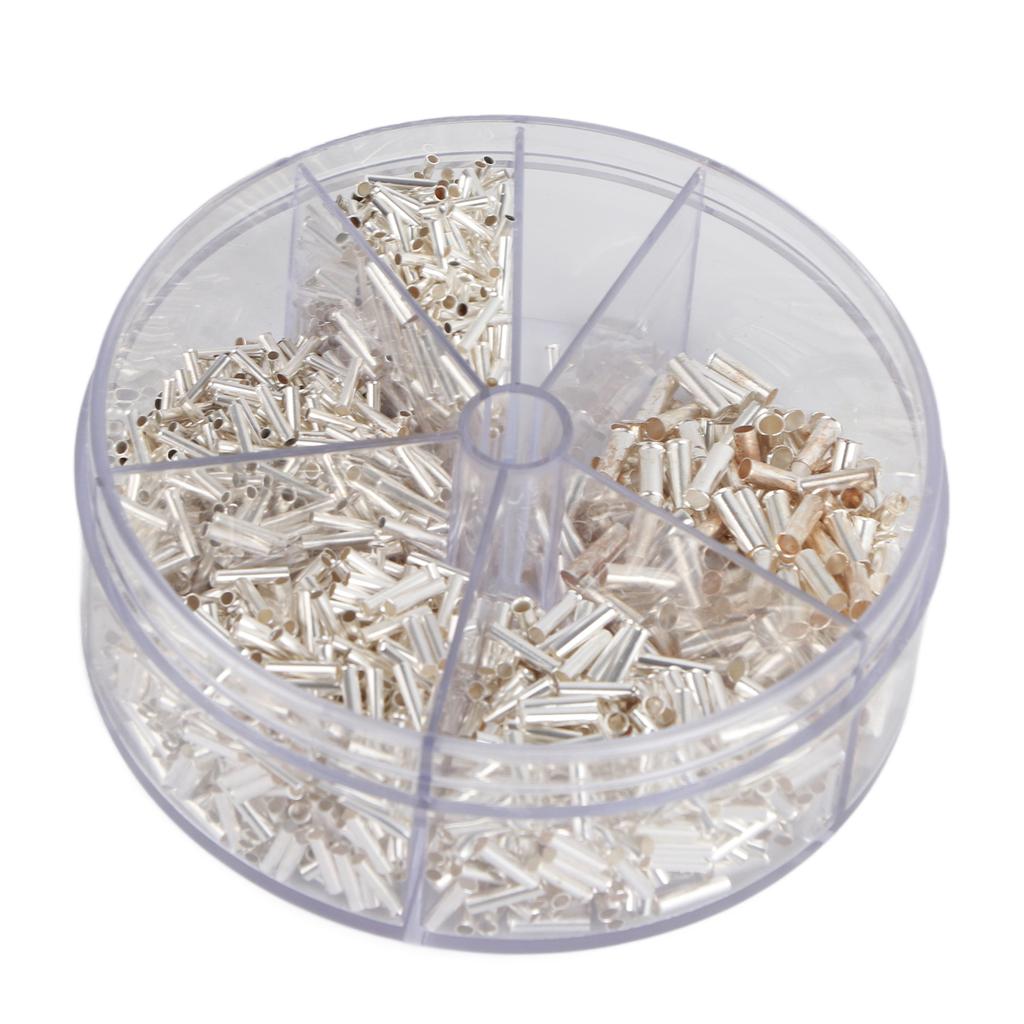 1900pcs Bare Non Insulated Butt Connector Terminals Splice Wire Terminal Kit
