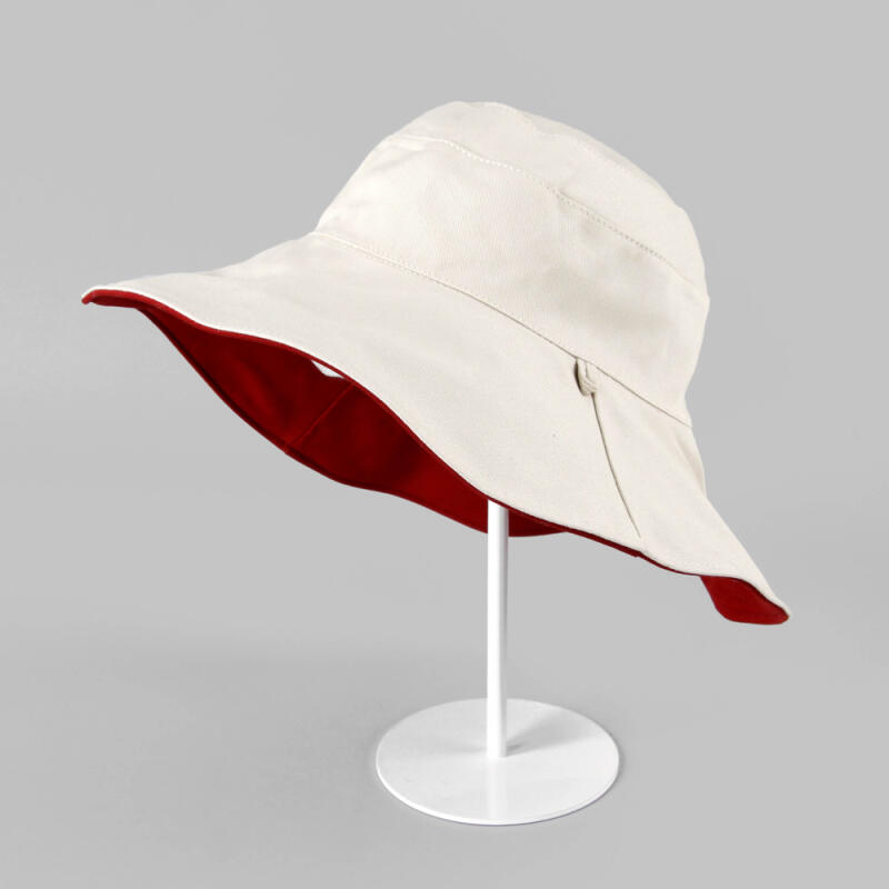 

Two-color double-sided wire hat Light beige