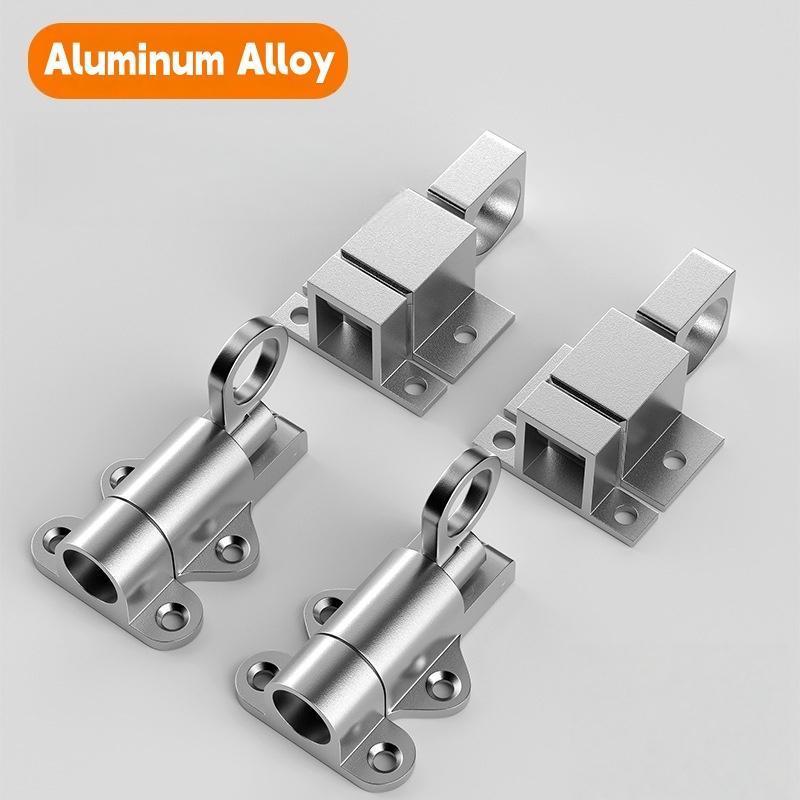 Selbstschließende Riegel aus Aluminiumlegierung, gefederte Tür-Fenster-Verriegelungen, robuster Riegel, Sicherheits-Automatik-Federriegel-Schiebetürschloss