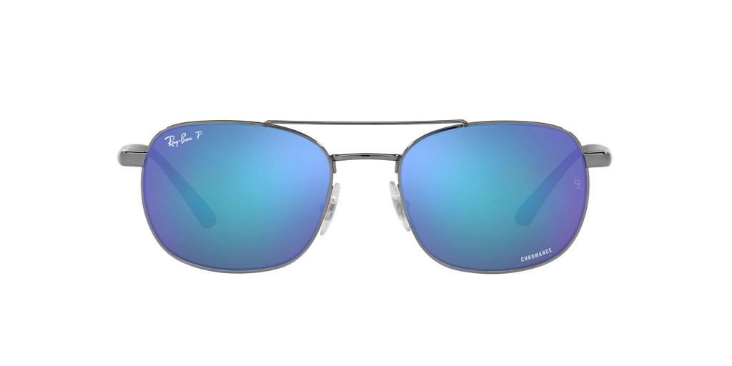 Sunglasses 0RB3670CH Grey Mirror Blue Size 54 Ray-Ban Men's Gunmetal/Polar Lens,